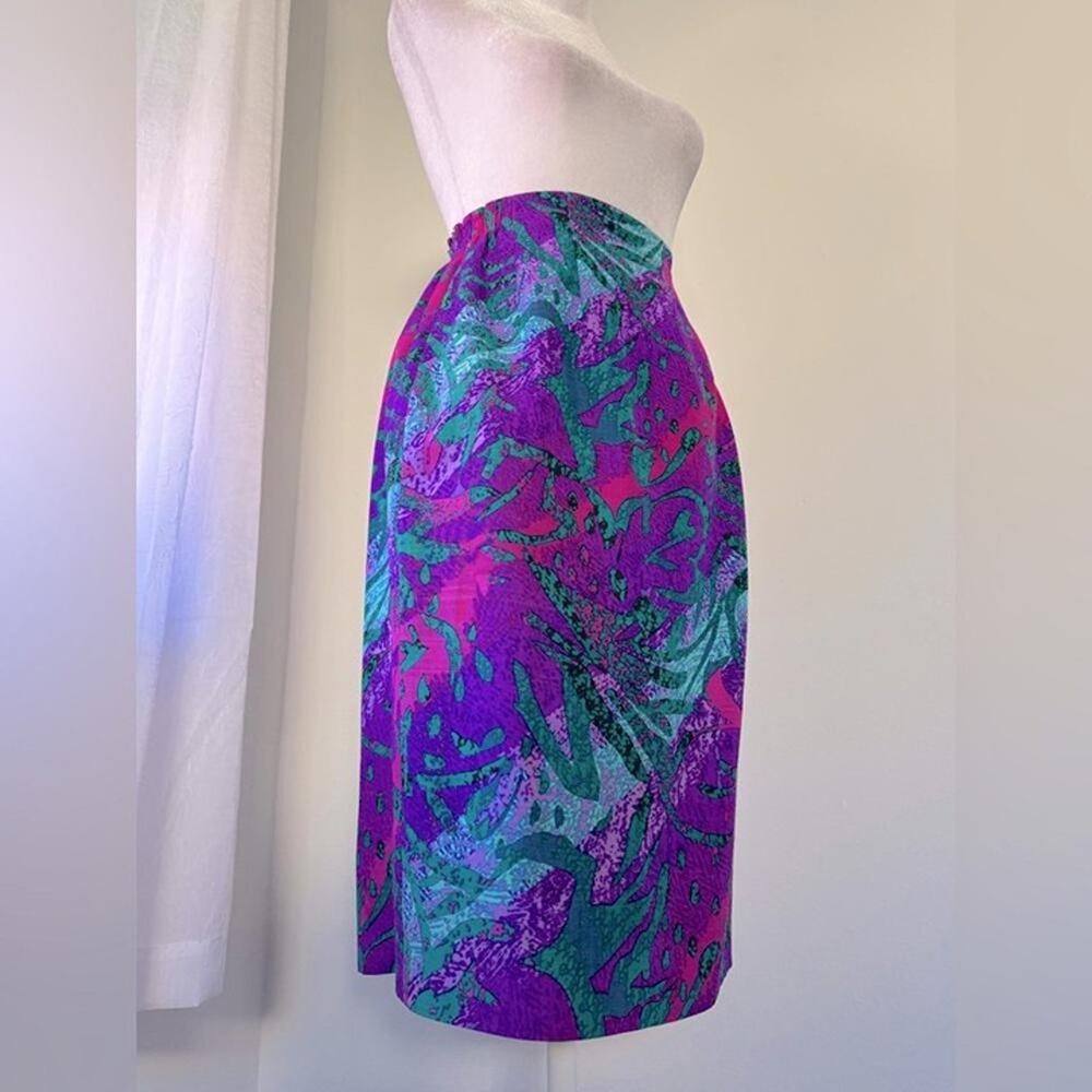 Vintage ‘90s Anne Crimmins for Umi Collections 100% Silk Multicolored Skirt